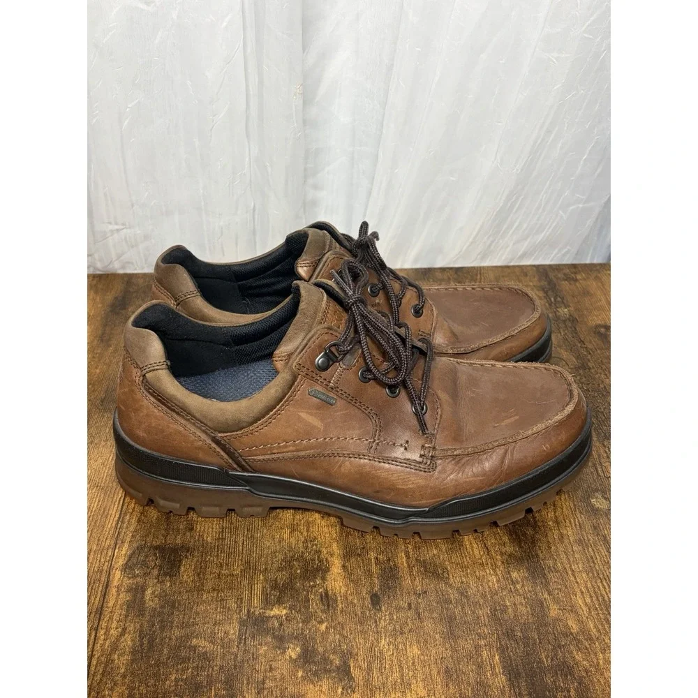 Men's ECCO Gortex 'Track 6 GTX Low' Brown Leather  Size US 10 / 10.5 EUR 44‎